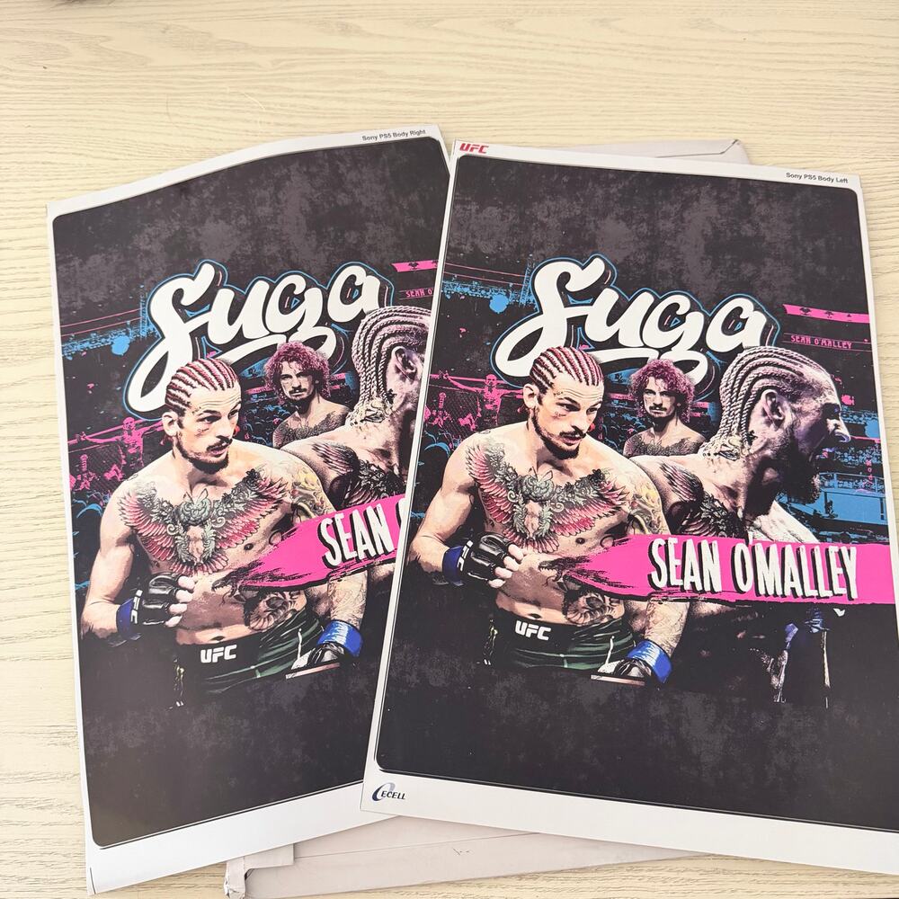 UFC Sugar Sean O'Malley Vinyl Faceplate Skin Sticker Decal Sony PlayStation PS5